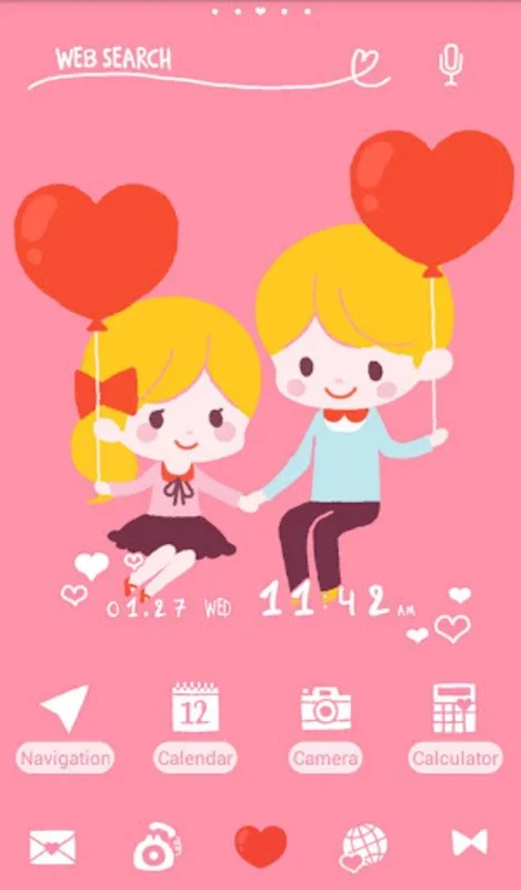 Love Wallpaper-Little Date- for Android: Add Charm with +HOME