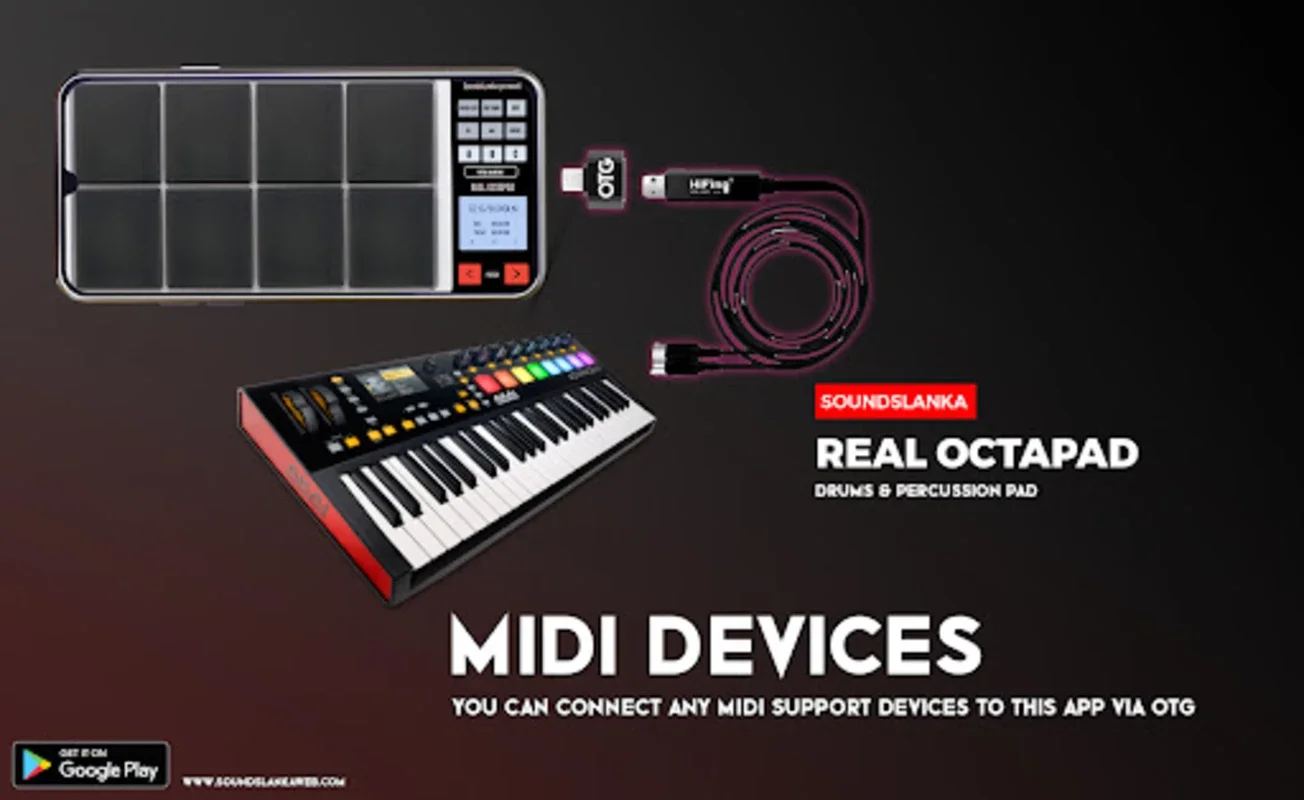 Real Octapad with Real Pads for Android - No Downloading Required