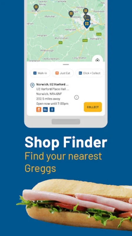 Greggs for Android - Order Your Favorite Pastries