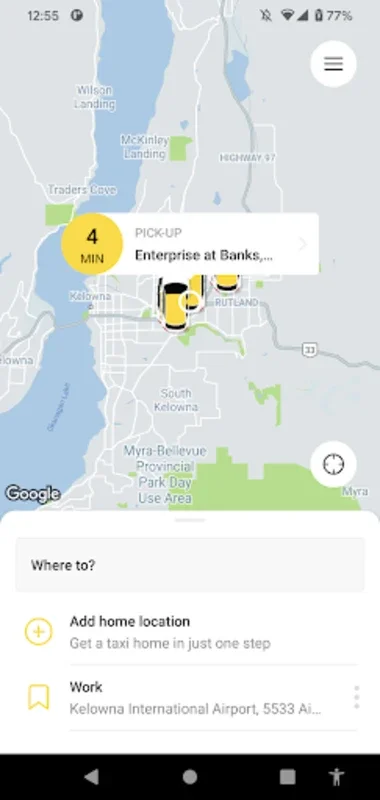 Kelowna Cabs for Android: Simplify Your Taxi Booking