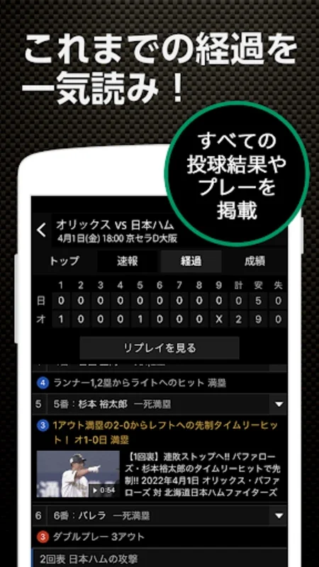 野球速報 for Android - リアルタイム野球情報