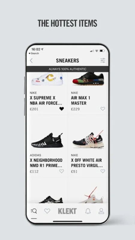 KLEKT – Authentic Sneakers for Android: Your Gateway to Genuine Sneakers and Streetwear