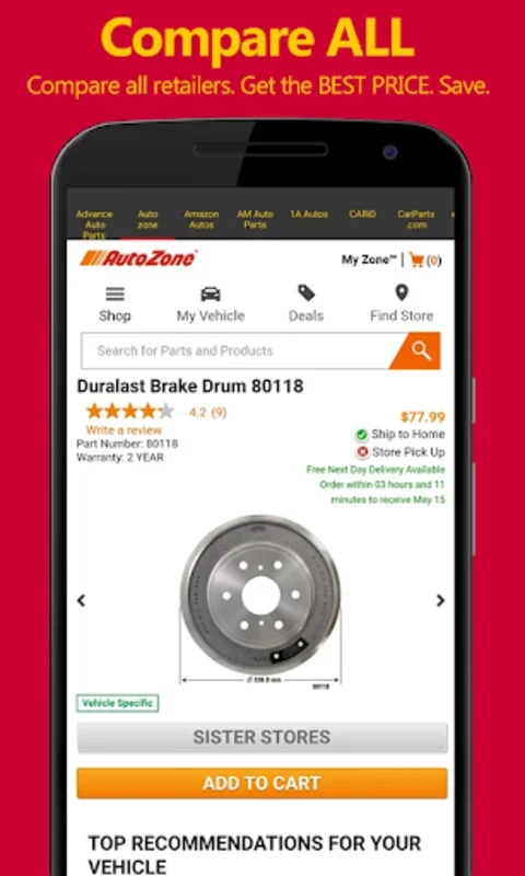 Car & Auto Parts Zone USA for Android - Simplify Your Shopping