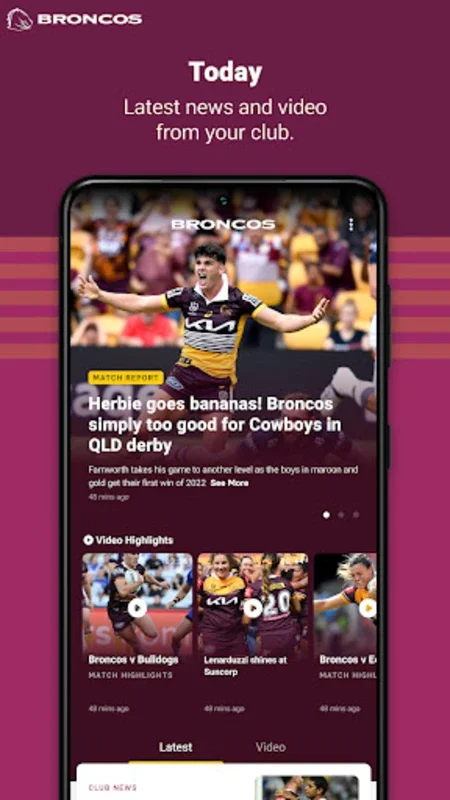 Brisbane Broncos for Android: All - in - One Fan Experience