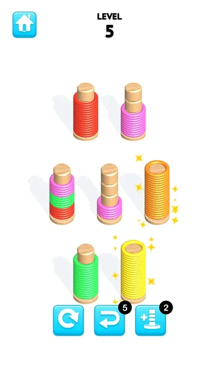 Slinky Sort Puzzle for Android - Sort Rings by Color