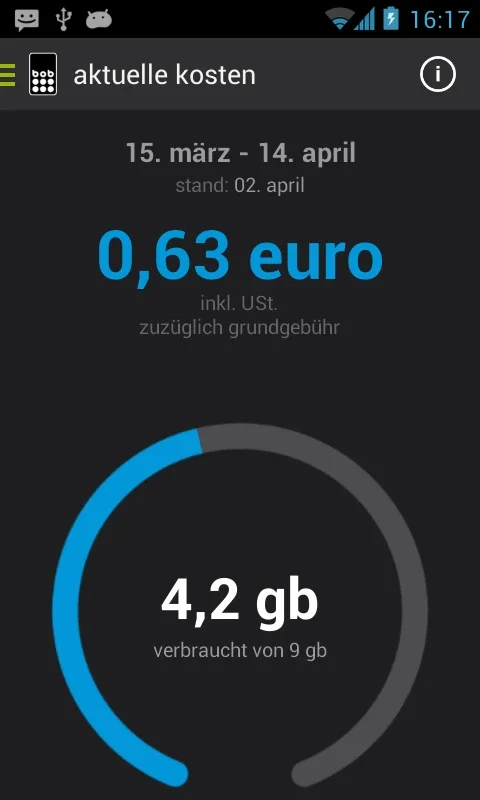 MeinBob for Android - Manage Mobile Tariff Easily