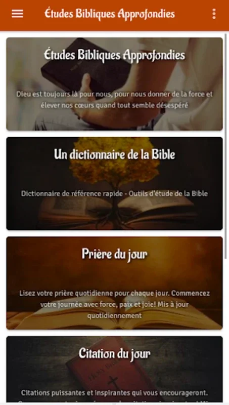 Études Bibliques Approfondies for Android - No Downloading Required