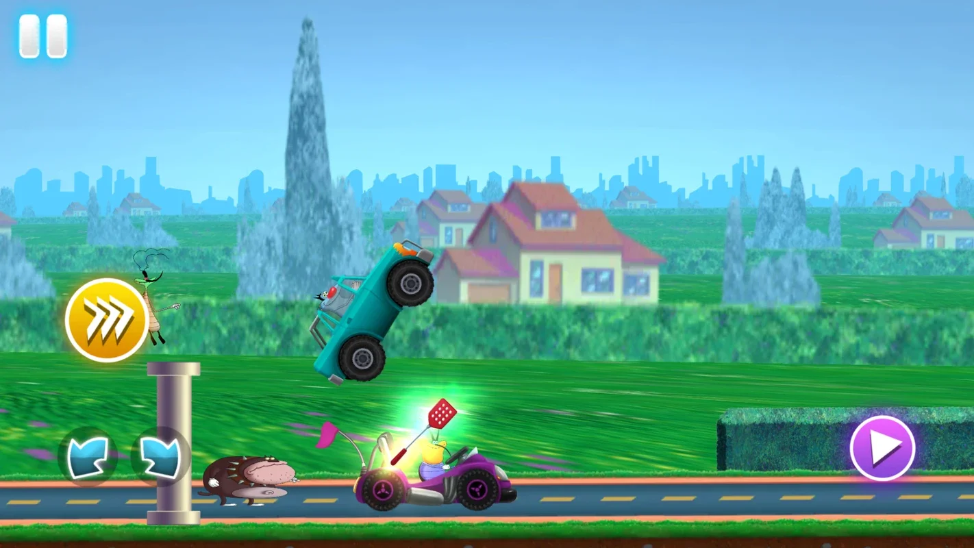 Oggy Super Speed Racing for Android: Fun 2D Racing with Oggy