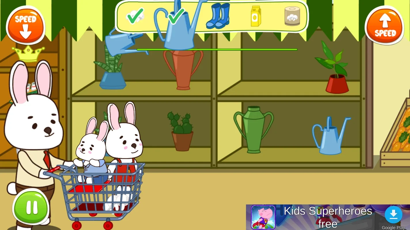 Anime Bunny: Kids supermarket for Android - Engaging Fun