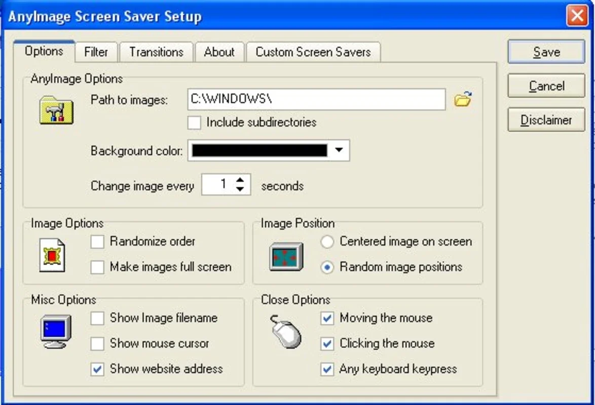 AnyImage Screen Saver for Windows - Customizable Protection