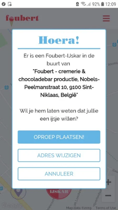 Foubert for Android: Track Ice Cream Carts in Waasland