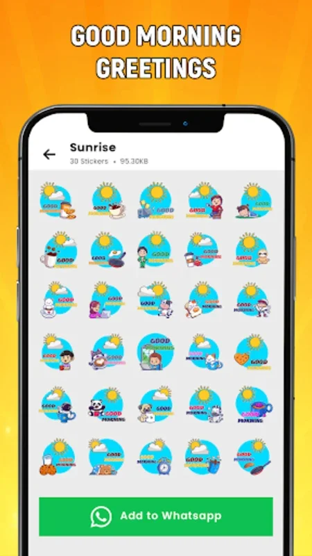 Good Morning Stickers for Android - Share Cheerful Greetings