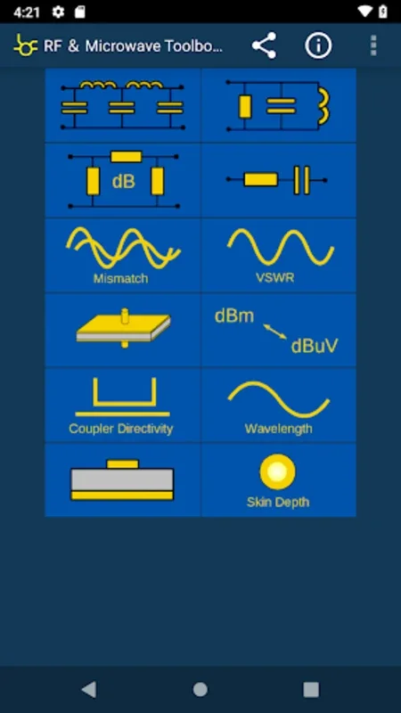 RF & Microwave Toolbox lite for Android: Powerful Analysis Tool