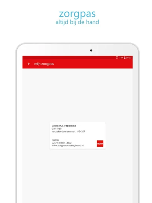 HEMA Zorg App for Android: Streamlined Health Insurance Management