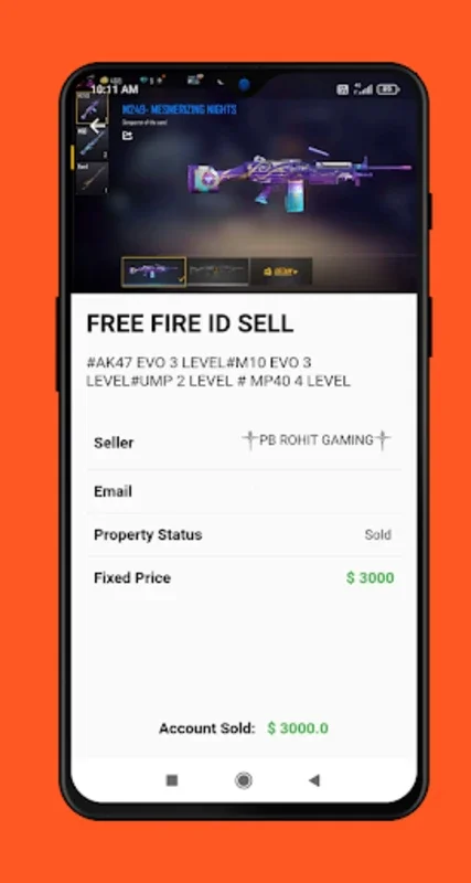 F ID Sell App - For FF for Android: Seamless Free Fire Account Trading