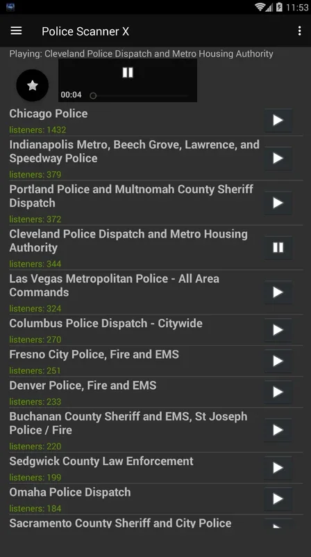 Police Scanner X for Android - Listen to Global Police Frequencies