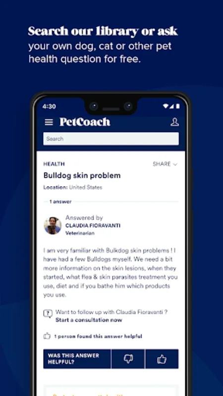 PetCoach Ask a Vet Online 24/7 for Android: Expert Advice Anytime