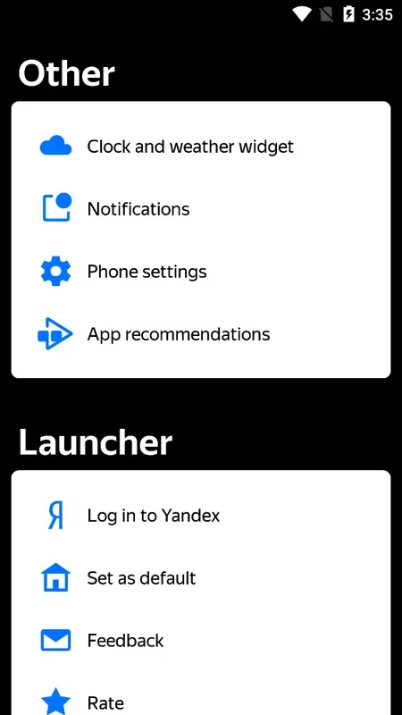 Yandex Launcher for Android: Customize Your Device