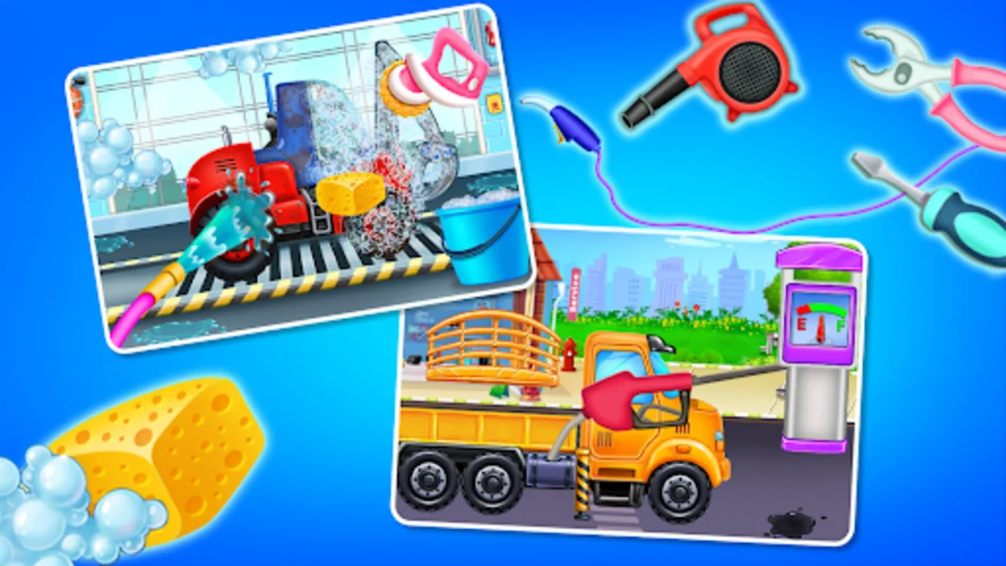 build house - Truck wash game for Android: Engaging Construction Fun