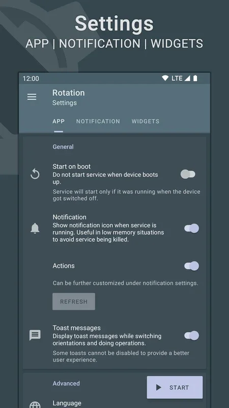 Rotation - Orientation Manager for Android: Customize Screen Rotation