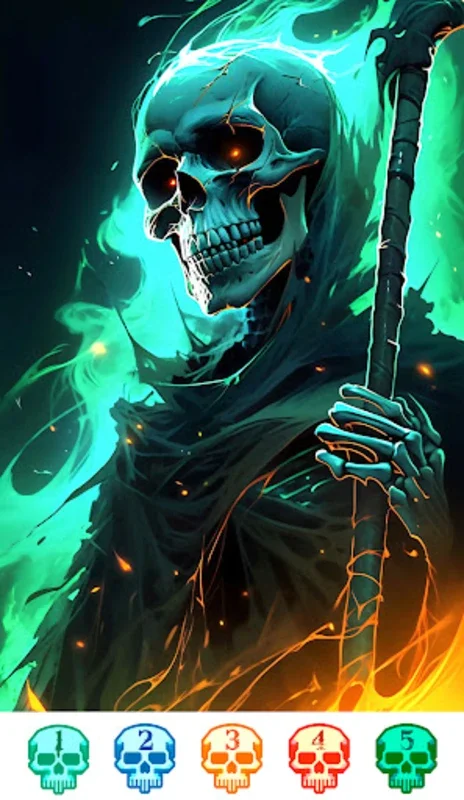 Skeleton Color for Android - Unleash Your Inner Gothic Artist