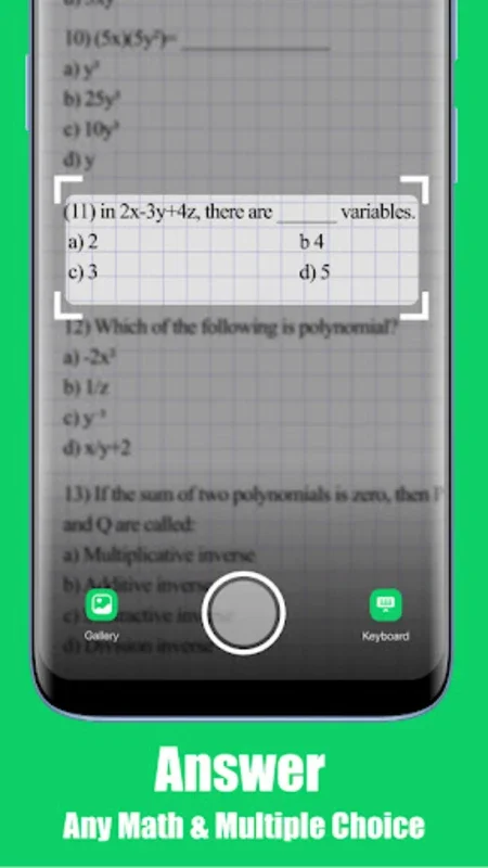 CamSolve: Answer Pic solver for Android - Quick Answers and Explanations