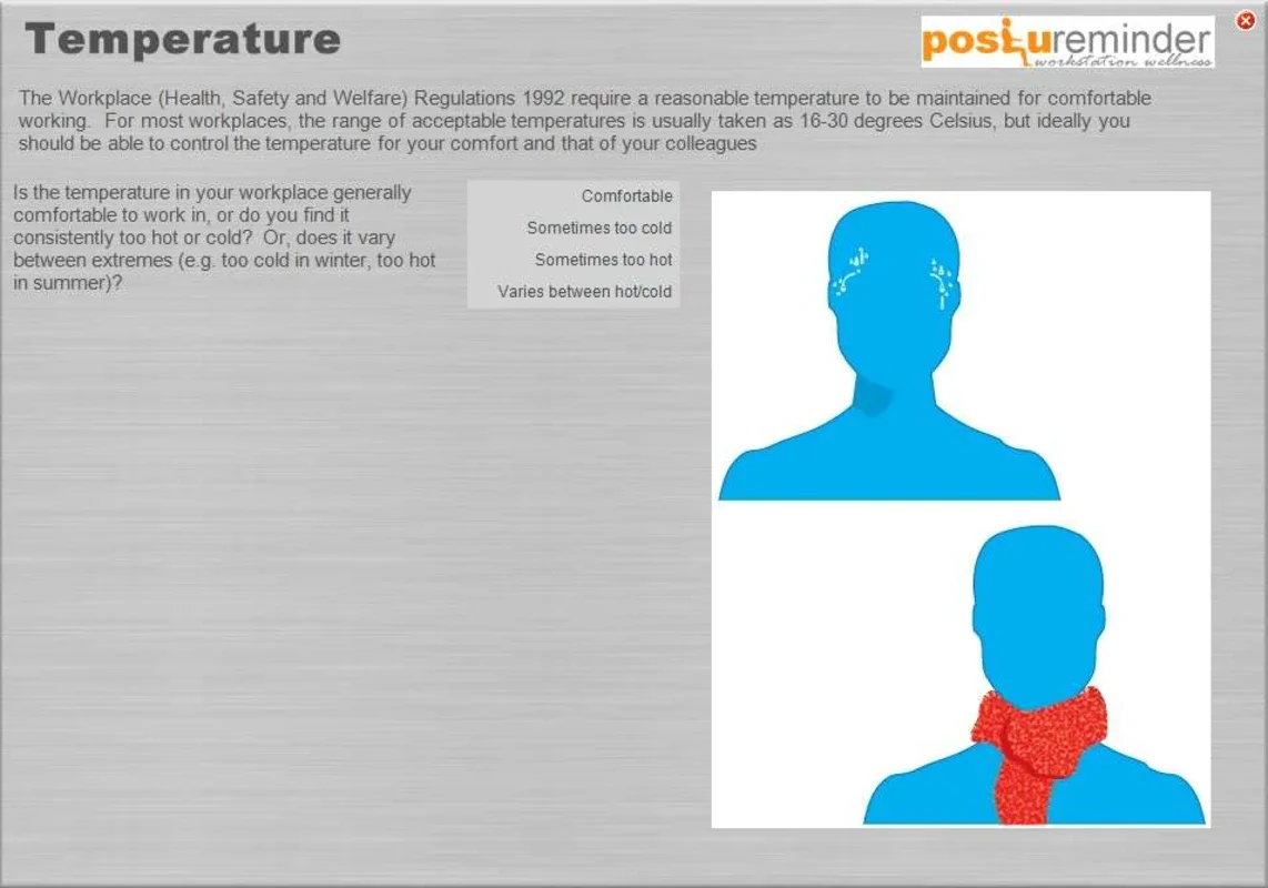 PostureMinder for Windows - Promotes Correct Posture