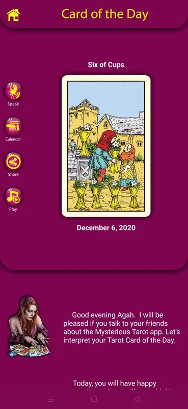 Mysterious Tarot for Android - A Tarot Reading and Encyclopedia