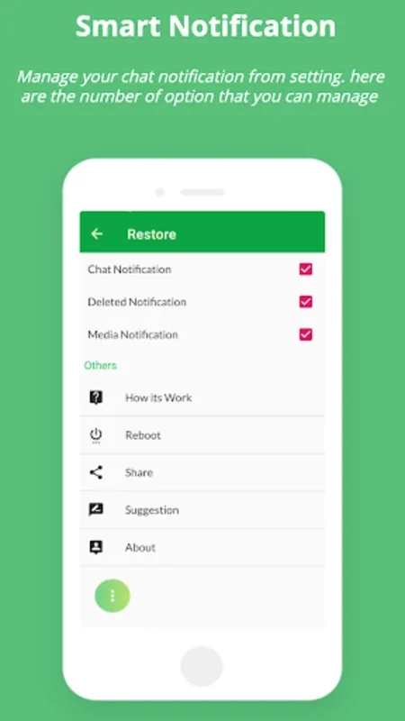 Restore : Recover Deleted mess for Android - Recover Messages and Media Privately