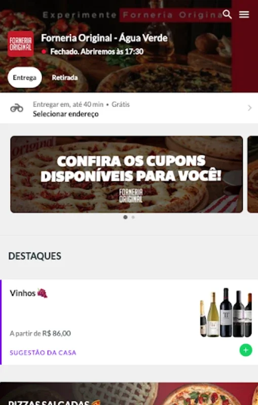 Forneria Original Oficial for Android - Effortless Food Delivery