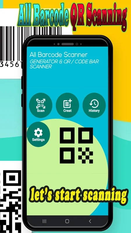 All Barcode QR Scanner for Android - Scan & Create Codes