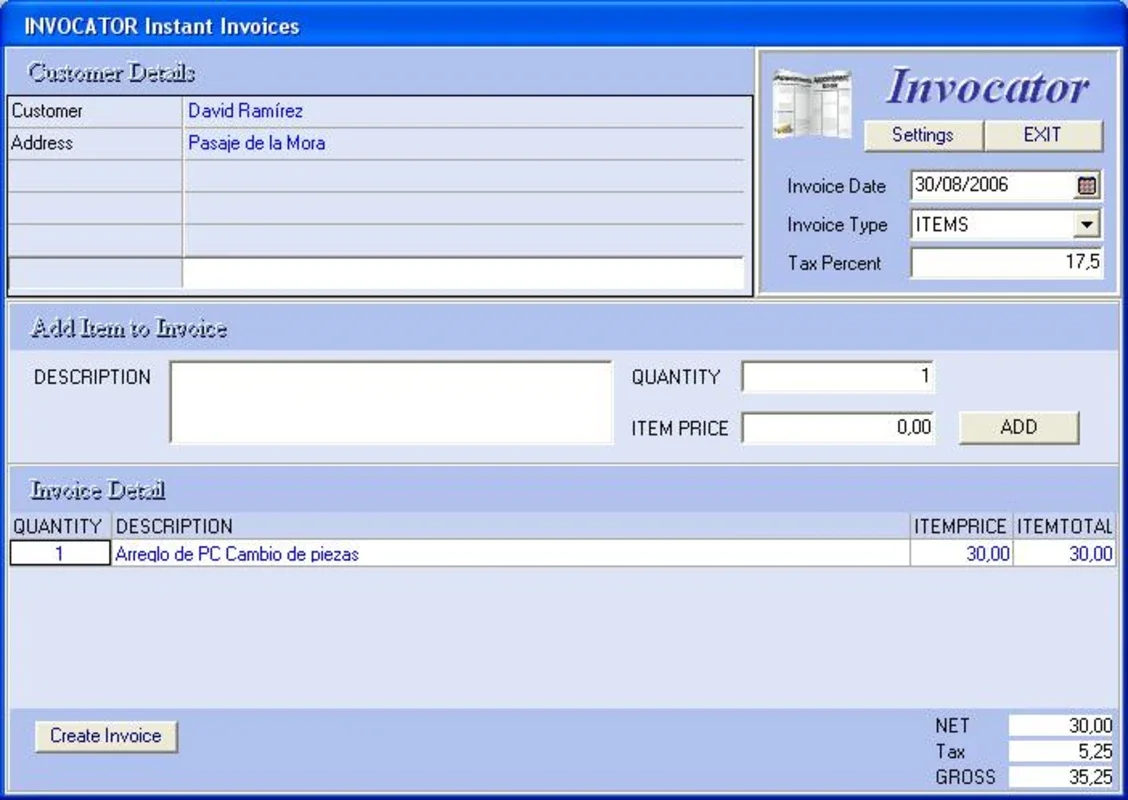 Invocator for Windows - Simplify Bill Generation