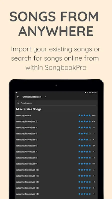 SongbookPro for Android: Rich Songbook Experience