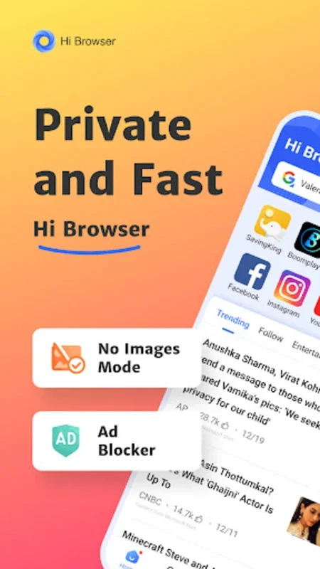 Hi Browser for Android: Private & Feature-Rich Browsing