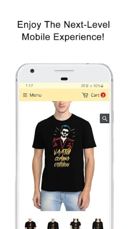 Crazy Punch for Android: Tamil Movie Dialogue T-Shirts