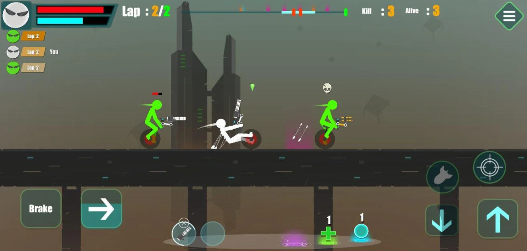 Mr Stick : Epic Survival for Android - Thrilling Unicycle Racing