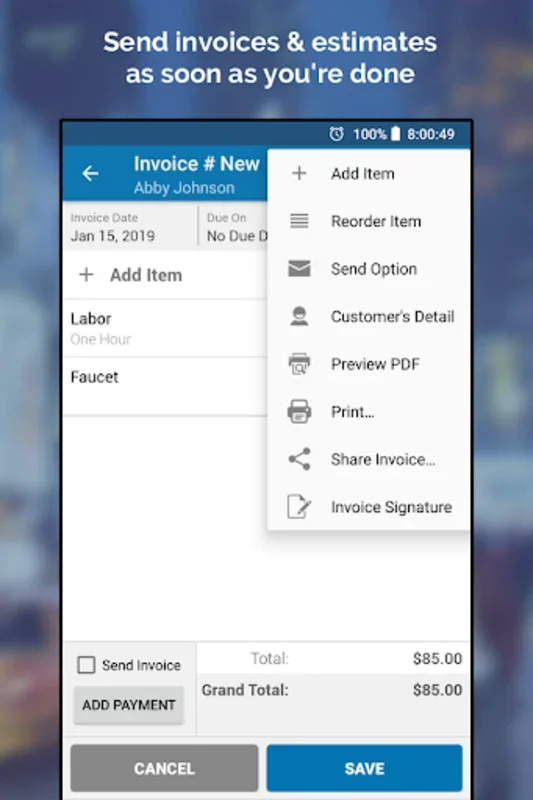 Street Invoice for Android: Streamline Invoicing