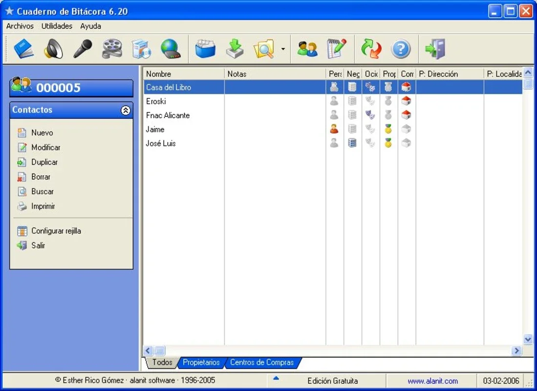 Cuaderno de Bitacora for Windows: Manage Your Collections