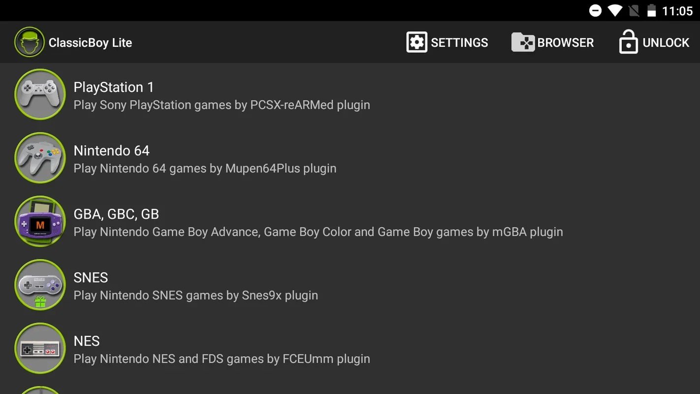ClassicBoy Lite for Android - Emulate Multiple Consoles