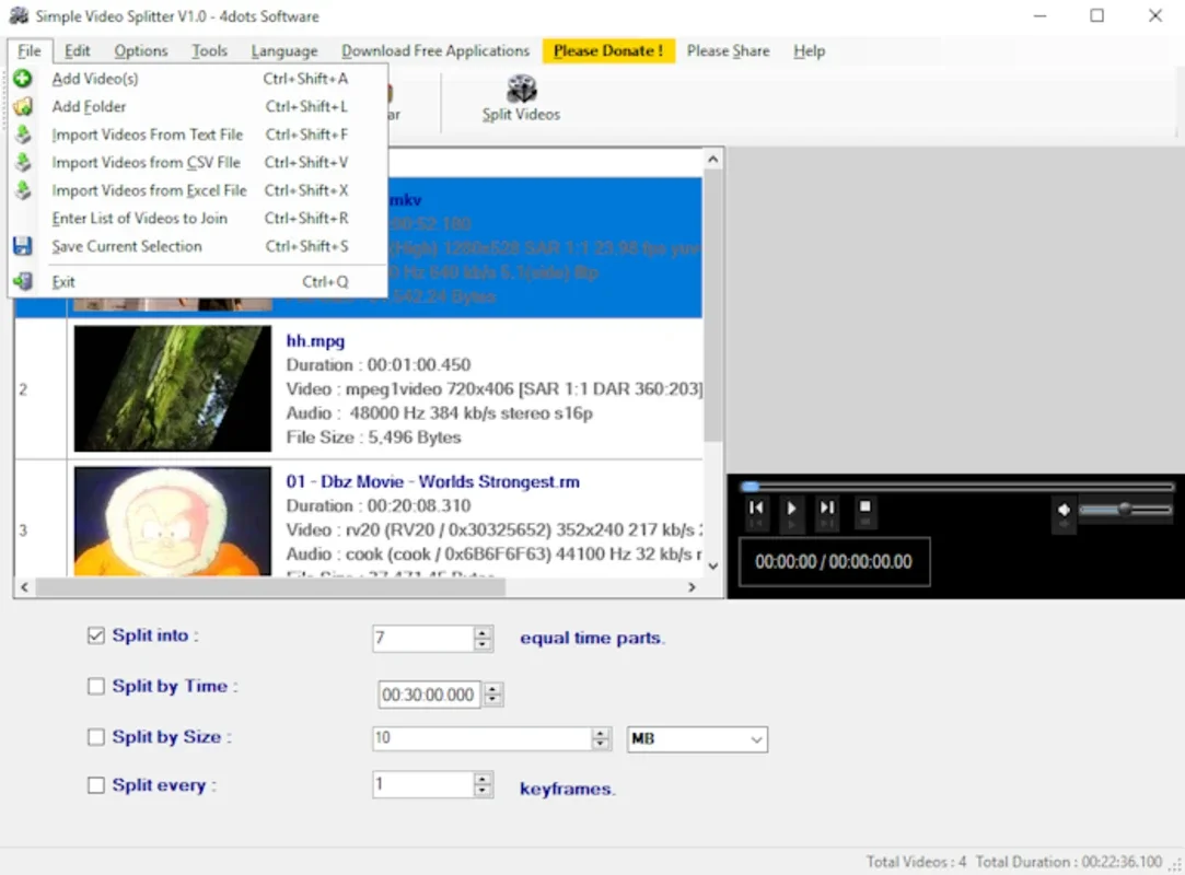 Simple Video Splitter for Windows - Efficient Video Splitting