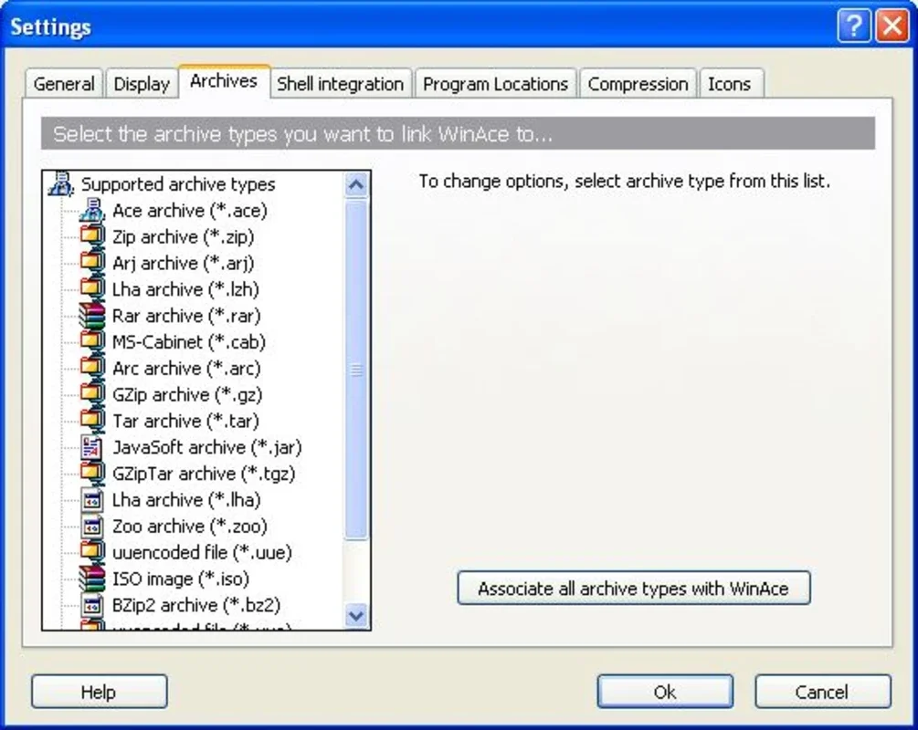 WinAce: Comprehensive File Compression and Extraction for Windows