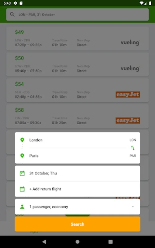 Low Fare Flights for Android: Find the Best Deals