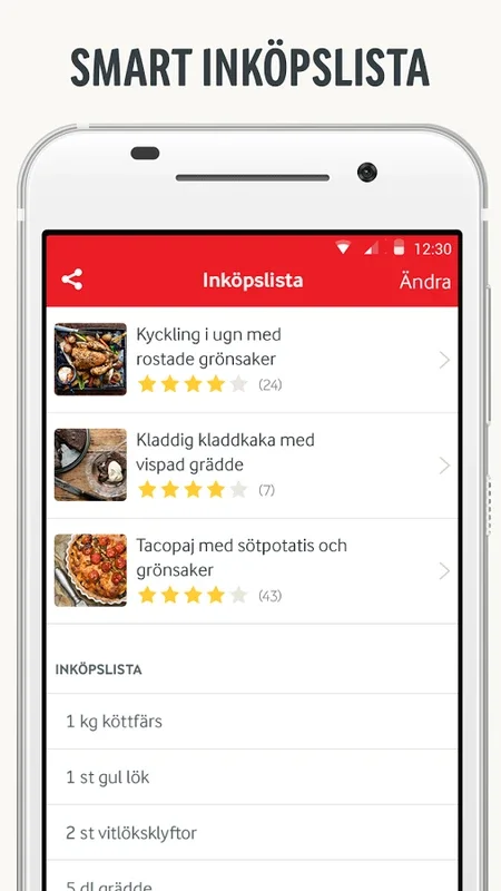 Arla Köket for Android: Simplify Cooking with 6500+ Recipes