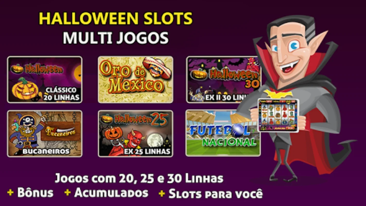 Halloween Slots 30 Linhas for Android - No Real-Money Betting