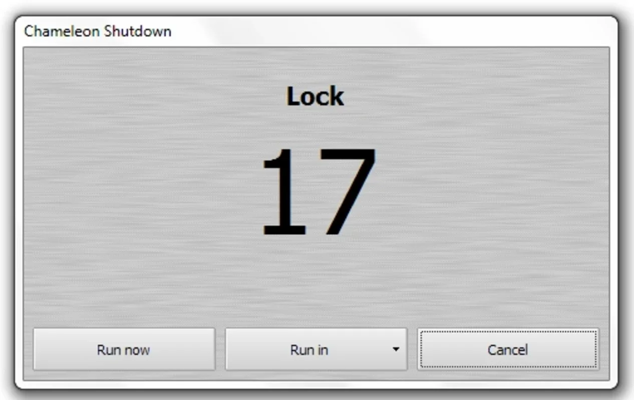 Chameleon Shutdown for Windows - Automatically Shut Down Your Computer