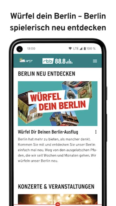 rbb 88.8 for Android - Immerse in Berlin's Culture