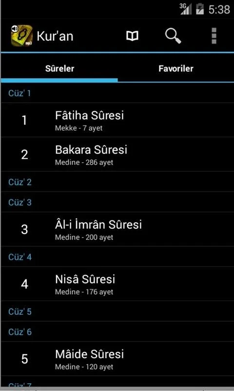 Kuran-ı Kerim Meal Dinle for Android - Listen to Quran Offline