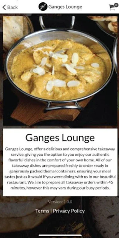 Ganges Lounge for Android - Enjoy Authentic Meals at Home