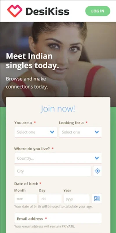 Desikiss for Android: Connect with Indian Singles