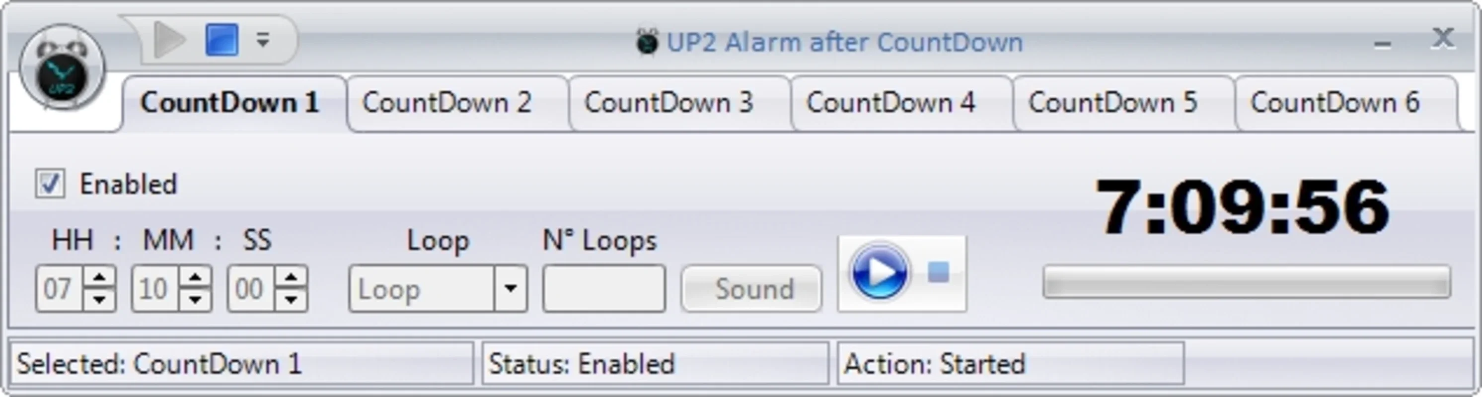 UP2 Alarm After Countdown for Windows - Free Download